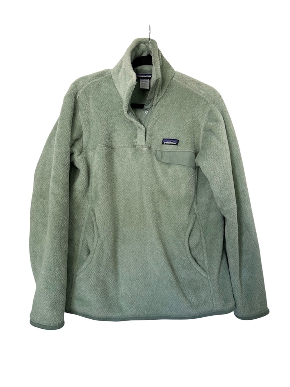 Patagonia Re-Tool Snap-T Pullover Sage Green Womens Large Soft - Picture 2 of 6